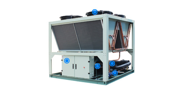 Air cooling industrial chillers are protected by multiple measures and operate reliably