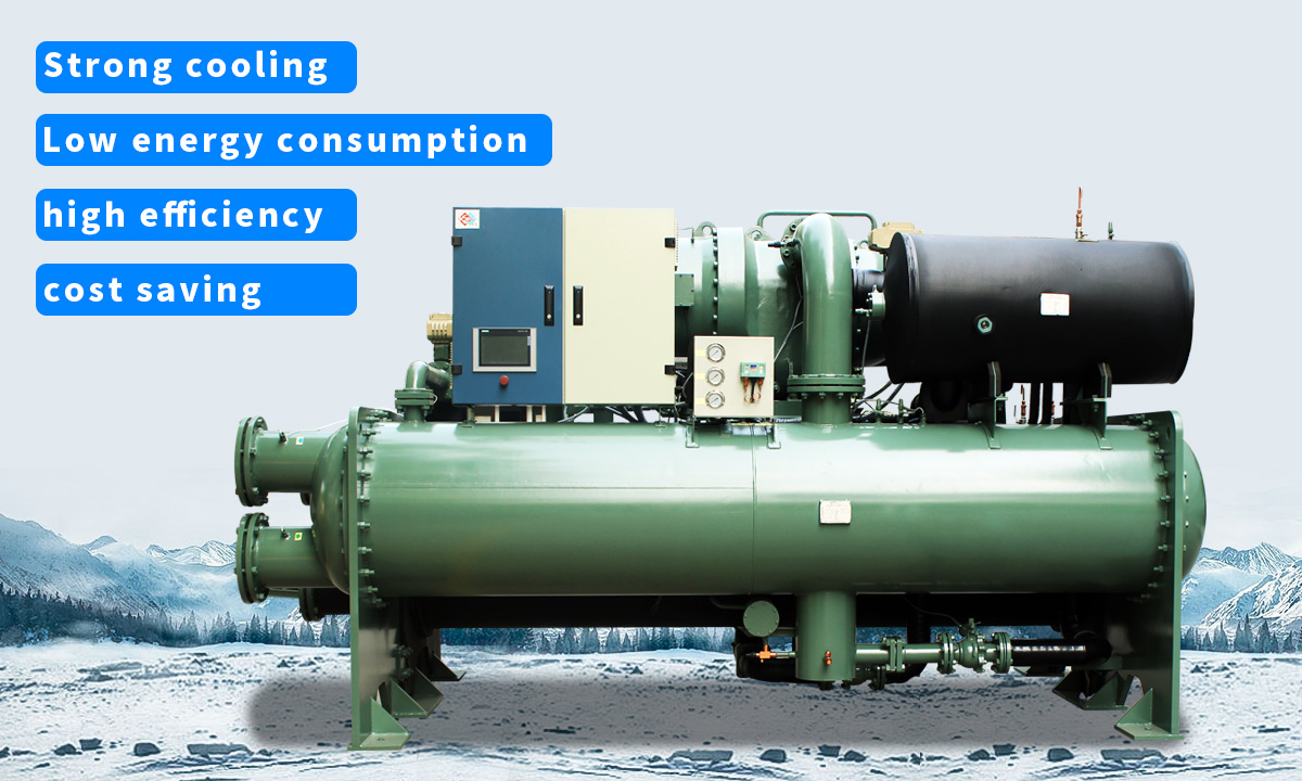Water cooling centrifugal chiller: powerful cooling, low energy consumption, high energy efficiency and money saving