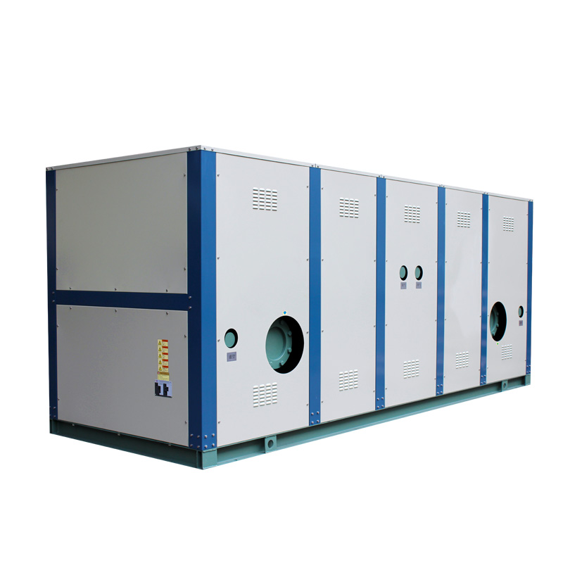 Combined cooling and heating unit (dual source heat pump)