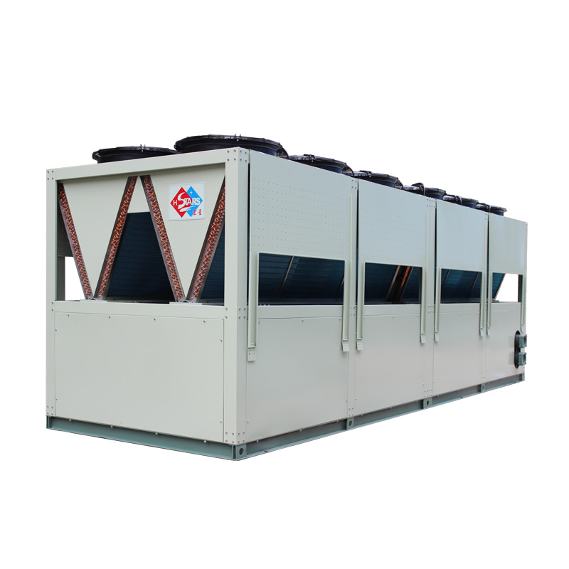 Low ambient temperature screw air source heat pump unit