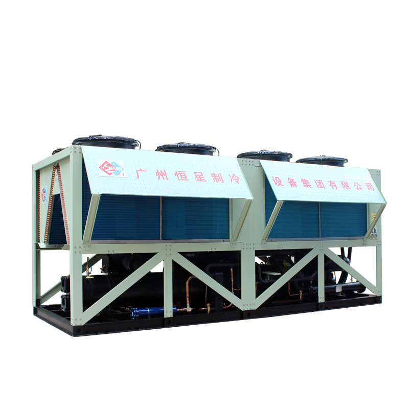 Low ambient temperature screw air source heat pump unit