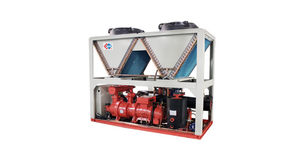 Ultra-low temperature screw type air cooling heat pump unit has obvious energy saving effect