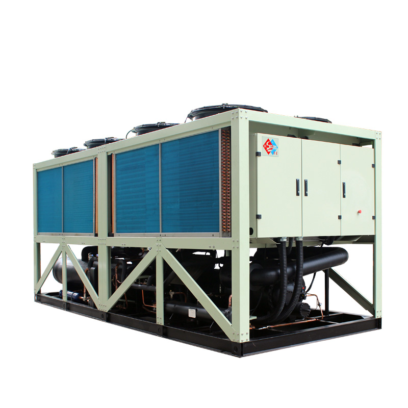 Low ring temperature screw air source hot water unit
