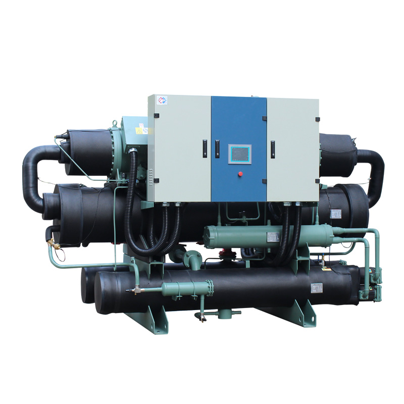 Screw water source heat pump unit