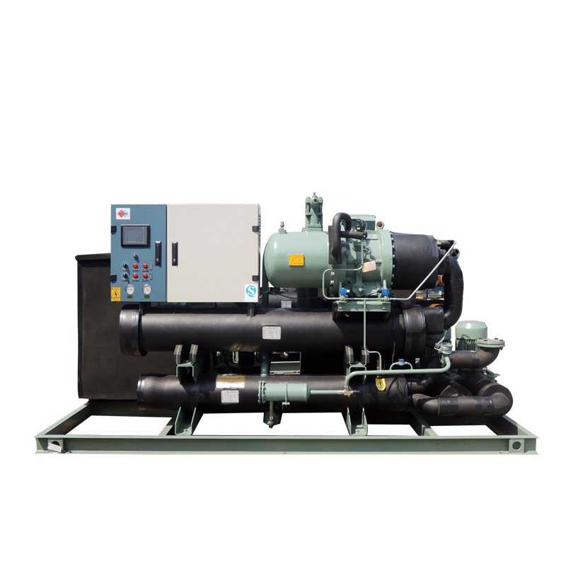 Screw water source heat pump unit