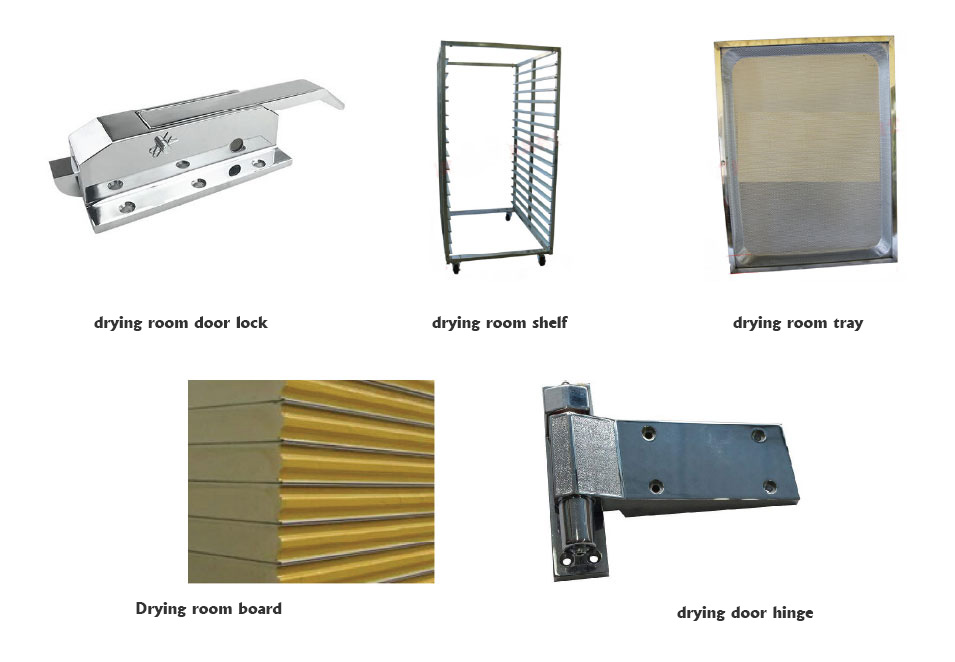 Drying room panels and accessories